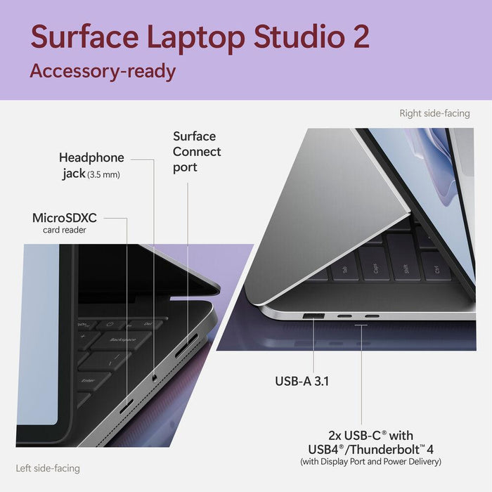 Microsoft Surface Laptop Studio 2 14.4in Touchscreen i7, 32GB RAM, 1TB SSD Platinum