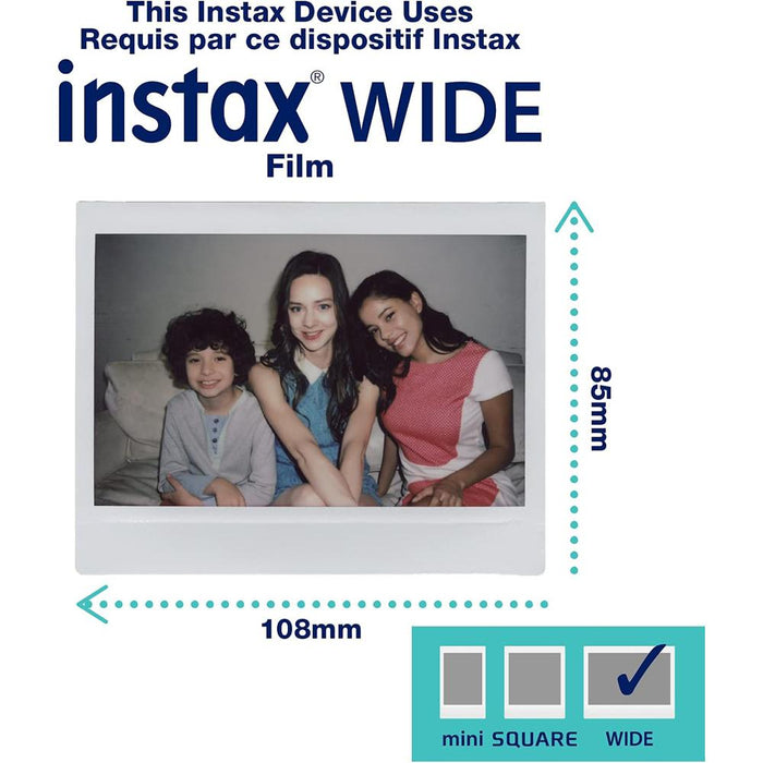 Fujifilm Instax Link Wide Smartphone Printer, Ash White (16719550)