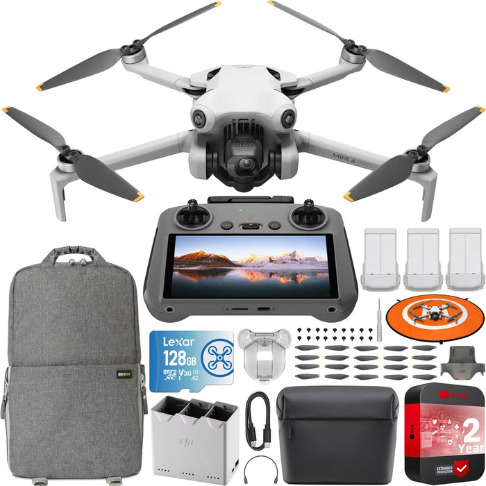 DJI Mini 4 Pro 4K Drone Quadcopter Fly More Combo Plus +RC 2