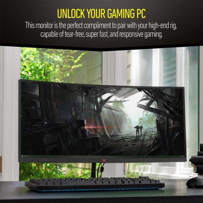 Deco Gear 30" Dual Purpose Curved Gaming Monitor 200Hz w/ MMX 150 Gaming Headset