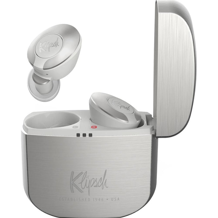 Klipsch T5 II True Wireless Headphones, Silver - (1069026) - Open Box
