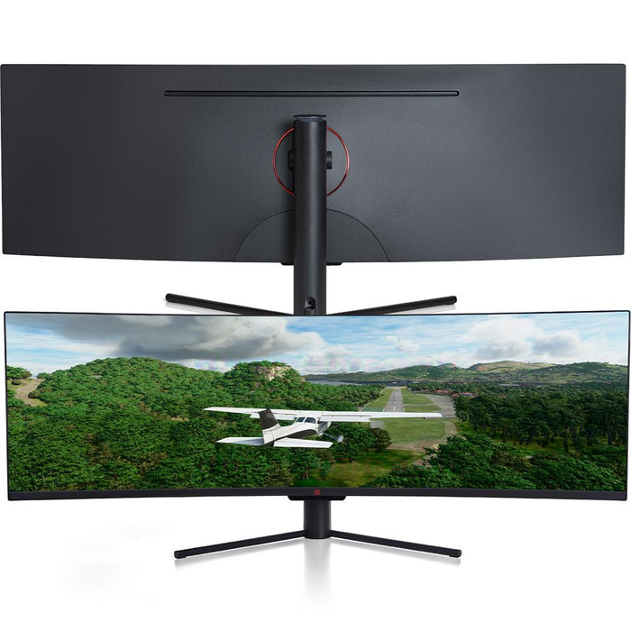 Deco Gear 49" Curved Ultrawide Monitor 5120x1440, 120Hz w/ MMX 150 Gaming Headset