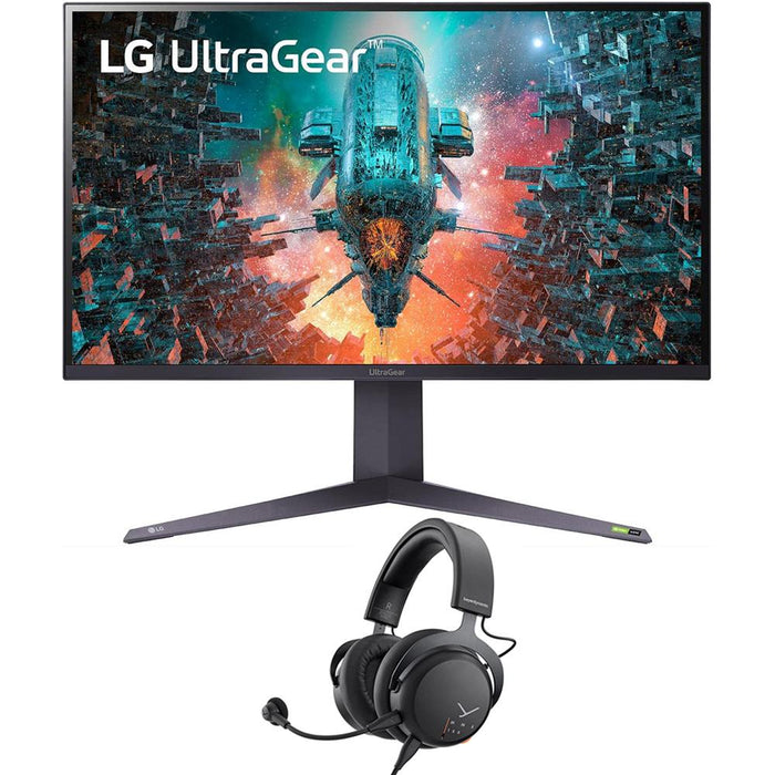 LG 32" UltraGear UHD 4K Nano IPS w/ ATW 1ms 144Hz Monitor w/ MMX 150 Gaming Headset
