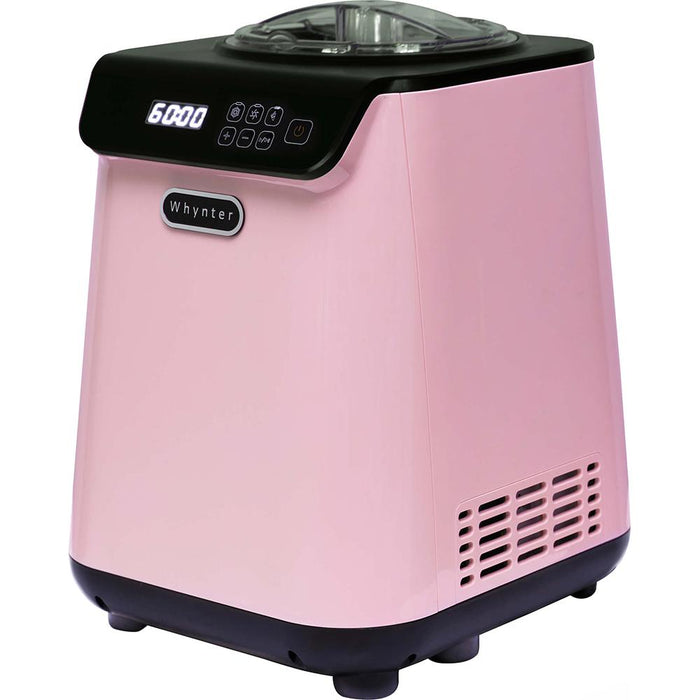 Whynter 1.28 Quart Upright Automatic Ice Cream Maker, Black Pink (ICM-128BPS)