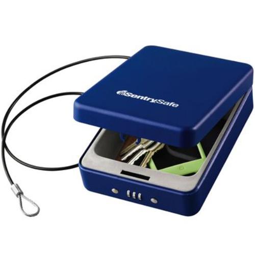 SentrySafe Small Safe Lock Box with Combination Lock (Blue) - P005C-BL