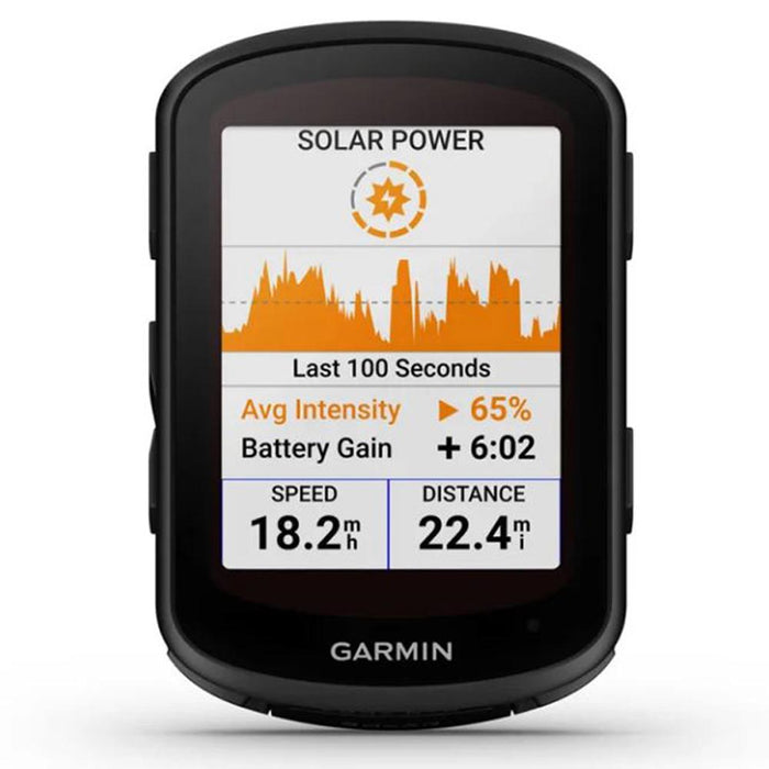 Garmin Edge 840 Solar, Compact GPS Cycling Computer, Device Only w/ Accessories Bundle