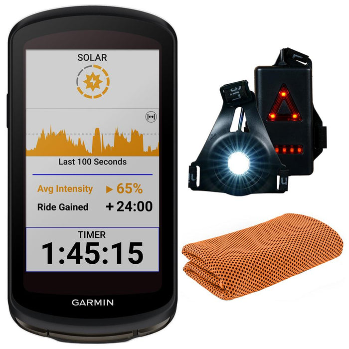 GARMIN Edge 1040 Solar Bundle GPS + HRM/Cadence/Speed sensors
