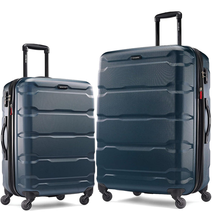 Samsonite Omni Hardside Expandable Luggage with Spinner Wheels, Teal, 2PC (24/28)