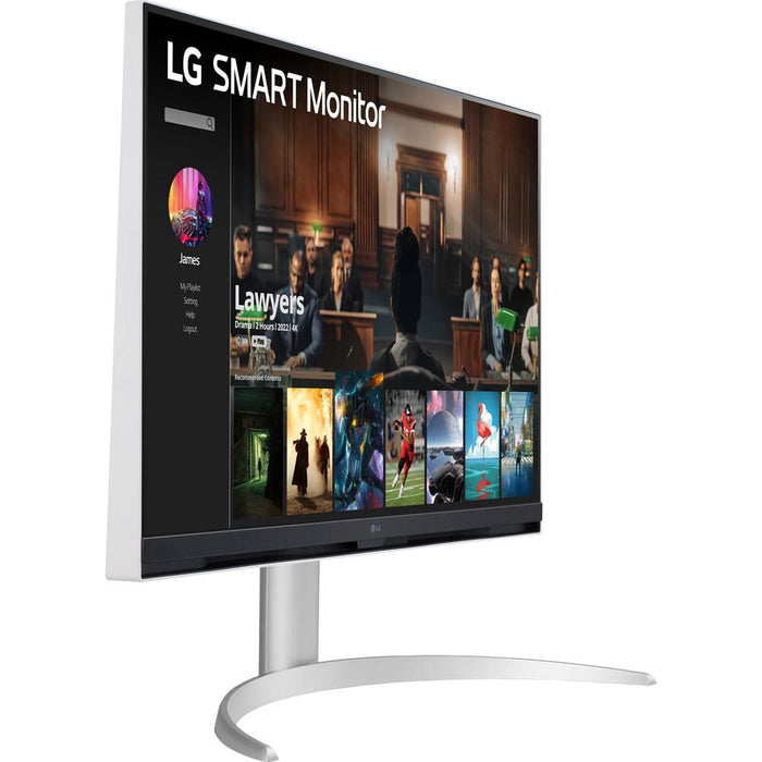LG 32SQ730S-W 31.5" UltraFine 4K UHD 5ms 65Hz Smart LED Monitor, White
