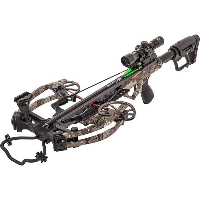 Bear Archery Constrictor Crossbow Kit with Scope, Quiver, Cheek Pad, and Bolts - Veil Stoke