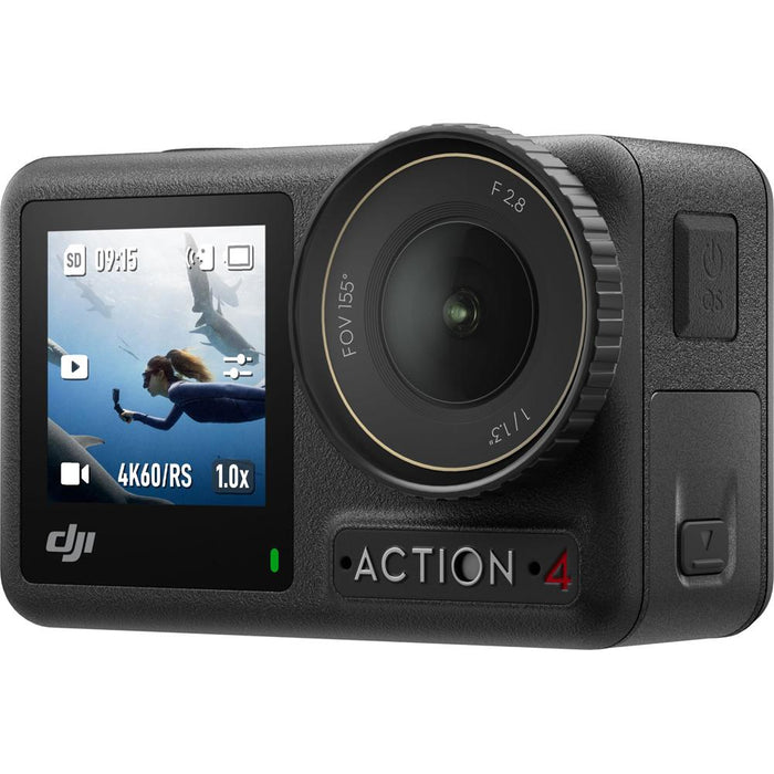 DJI Osmo Action 4 Standard Combo - 4K/120fps Waterproof Action Camera - Open Box