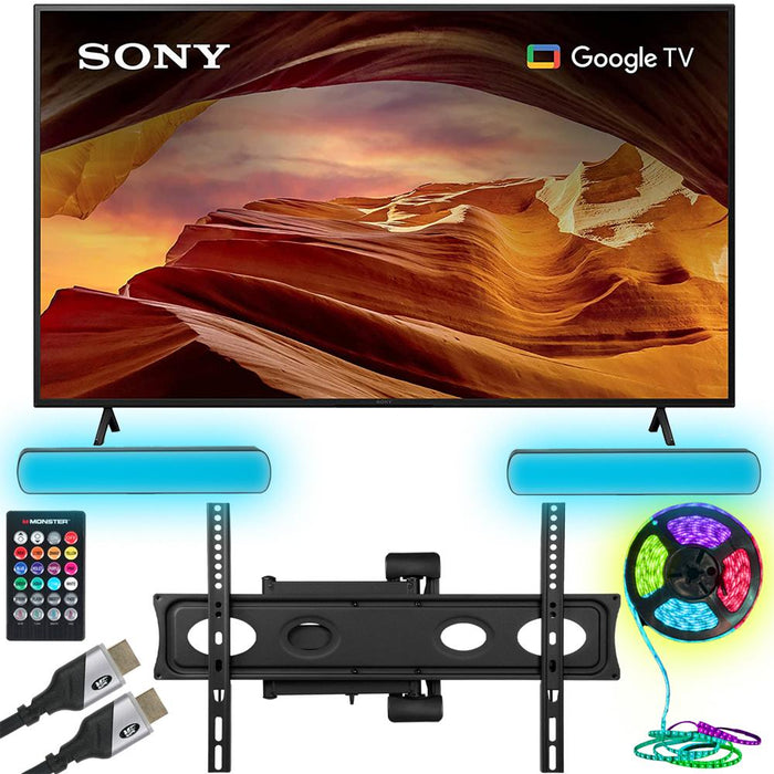 Sony X77L 55" 4K HDR LED Smart TV with Google TV 2023 + TV Wall Mounting Bundle