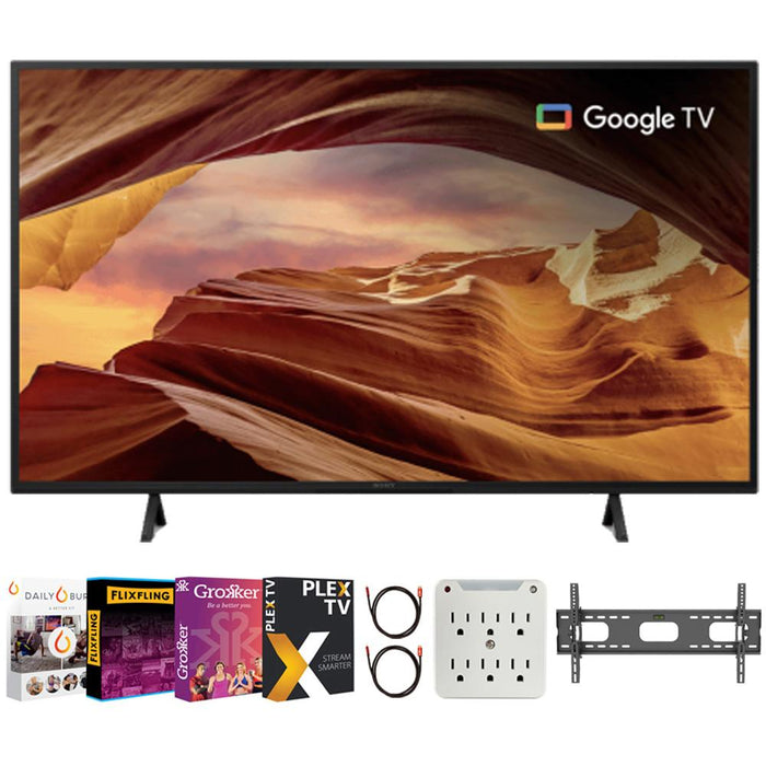 Sony X77L 65 Inch 4K HDR LED Smart TV 2023 with Movies Streaming Bundle