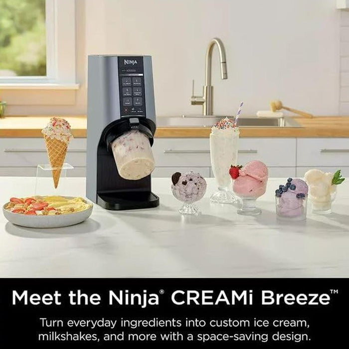 Ninja NC201 CREAMi Breeze 7-in-1 Ice Cream & Frozen Treat Maker Factory Refurbished