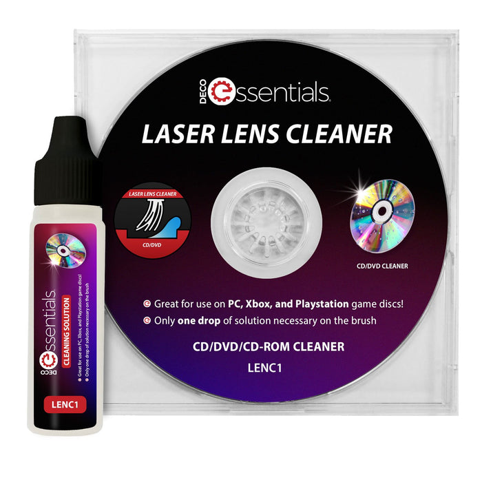 Deco Essentials Laser Lens Cleaner for DVD/CD Players