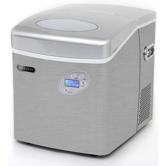 Whynter Portable Ice Maker 49lb Capacity with Water Connection + 2 Year Warranty
