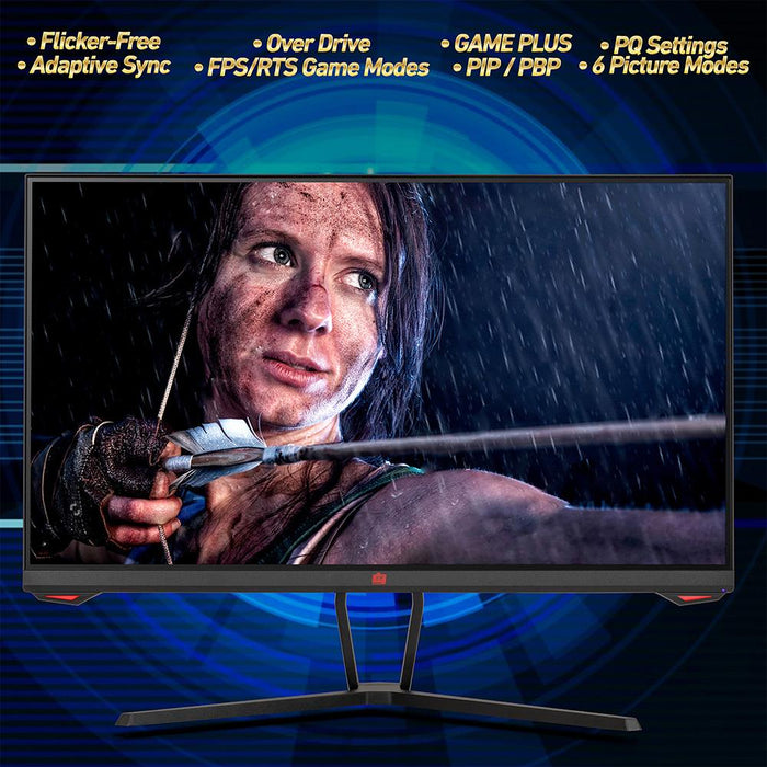 Deco Gear 25" Gaming Monitor, 1080P FHD, IPS AHVA AdaptiveSync Panel, 144Hz, 1ms, Open Box