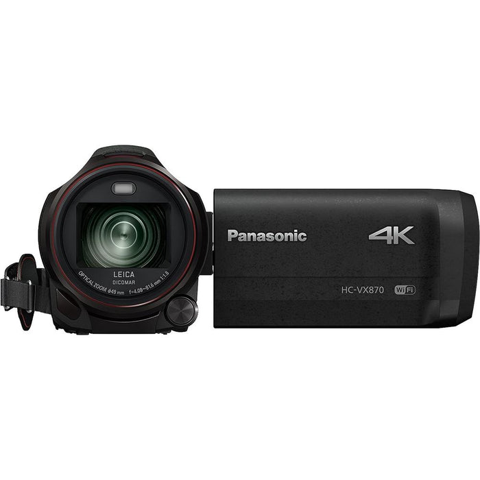 Panasonic 4K Ultra HD Camcorder with Wireless Smartphone Twin Video Capture - Open Box