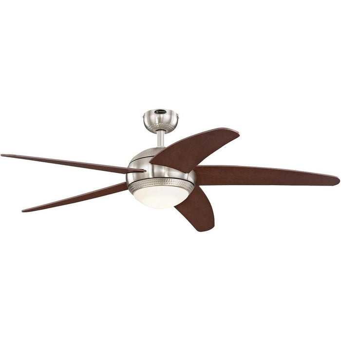 Westinghouse Bendan 52-Inch Brushed Nickel with Hammered Accents Indoor Ceiling Fan, Open Box