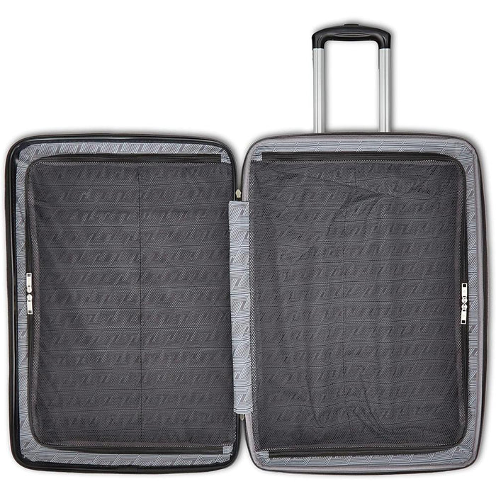 Samsonite Evolve SE Hardside 24" Medium Spinner Luggage, Artic Silver + 10pc Accessory Kit