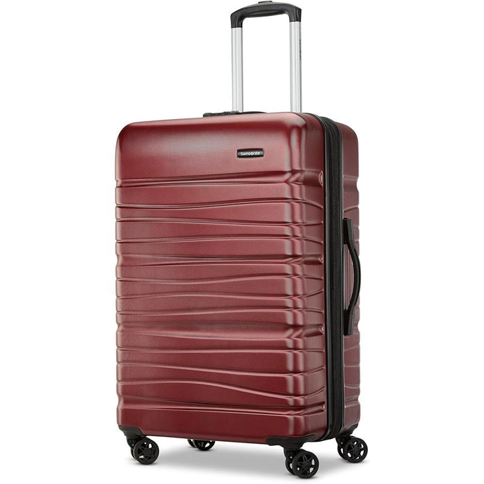 Samsonite Evolve SE Hardside 24" Spinner Luggage, Matte Burgundy + 10pc Accessory Kit