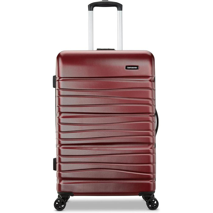 Samsonite Evolve SE Hardside 24" Spinner Luggage, Matte Burgundy + 10pc Accessory Kit
