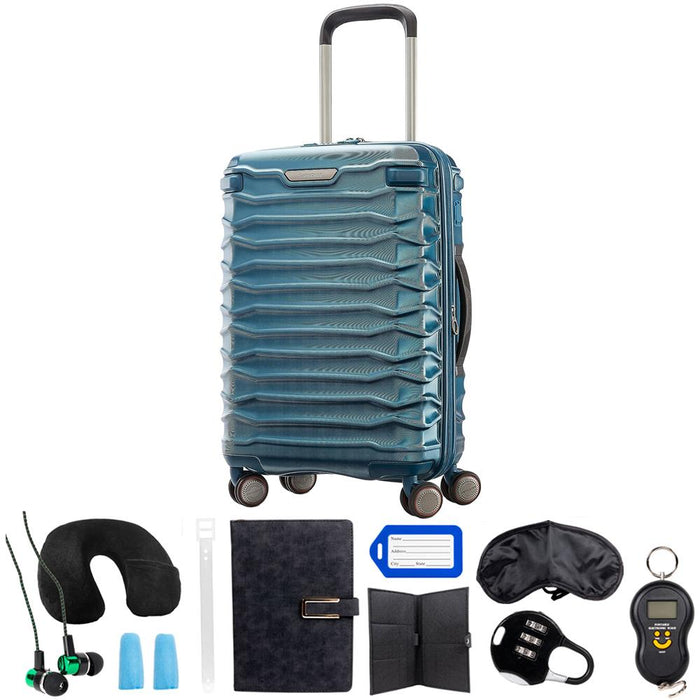 Samsonite Stryde 2 Hardside Luggage, Carry-On 22", Deep Teal + 10pc Accessory Kit