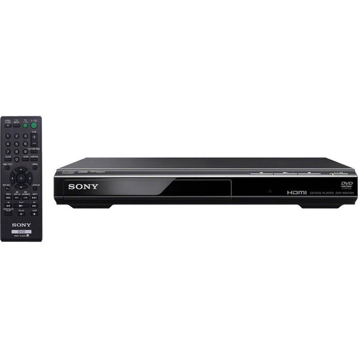 Sony DVPSR510H DVD Player Ultra Slim 1080p Upscaling w/ Accessories + Warranty Bundle