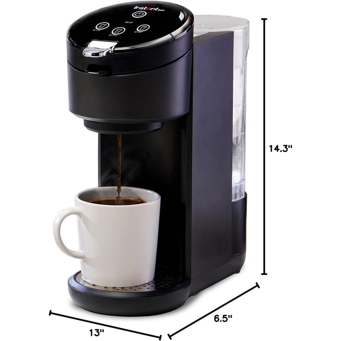 Instant Pot Solo Single-Serve Coffee Maker, Ground/Pod, Black - Factory Refurbished