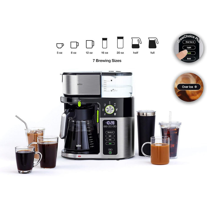 Braun MultiServe Drip Coffee Maker, Black - KF9050