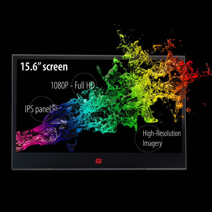 Deco Gear 15.6" 1920x1080 Portable Monitor, 60Hz, IPS, 16.7 Million Colors - Refurbished