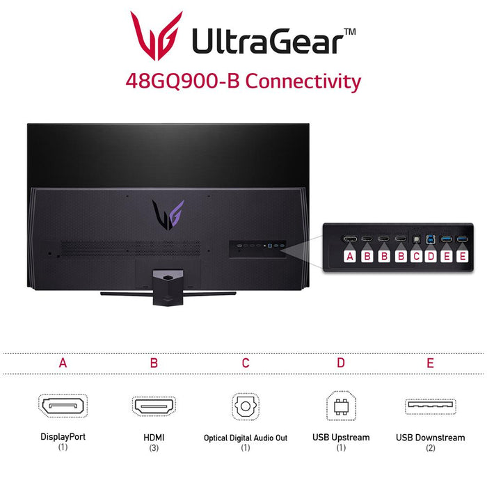 LG 48" UltraGear UHD OLED Gaming Monitor, 120 Hz, G-SYNC Compatible Refurbished