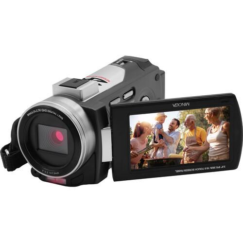 Minolta MN2K50NV 2.7K Quad HD / 48 MP IR Night Vision Camcorder (Black) - Open Box