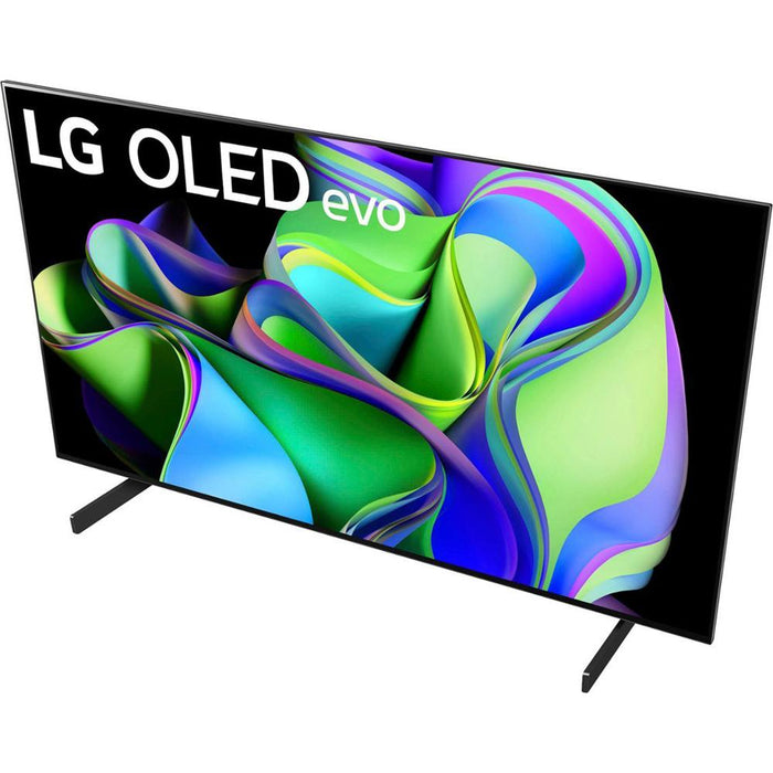 LG OLED evo C3 42 Inch HDR 4K Smart OLED TV (2023)  - Open Box