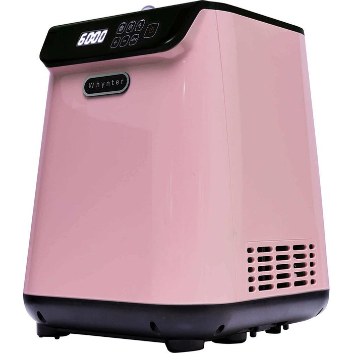 Whynter 1.28 Quart Upright Automatic Ice Cream Maker Black Pink+2 Year Warranty
