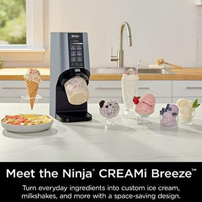 Ninja CREAMi Breeze 7-in-1 Ice Cream Maker Renewed with 2 Year Warranty