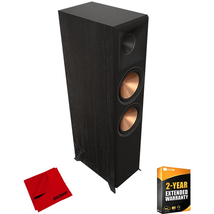 Klipsch RP-8000F II Hi-Res Floorstanding Speaker - Ebony w/ Warranty Bundle