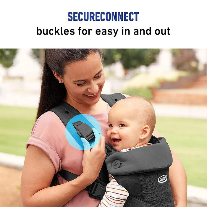 Graco Cradle Me Lite 3-in-1 Baby Carrier, Charcoal Gray - Open Box