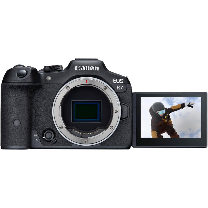 Canon EOS R7 Mirrorless 4K Video 32.5MP APS-C Camera Body + 2x 64GB Card + Card Reader