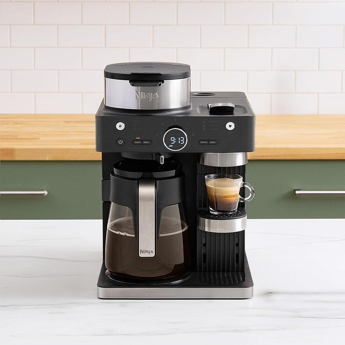 Ninja CFN601 Espresso & Coffee Barista System, Single-Serve Coffee & N –  Grind Depot