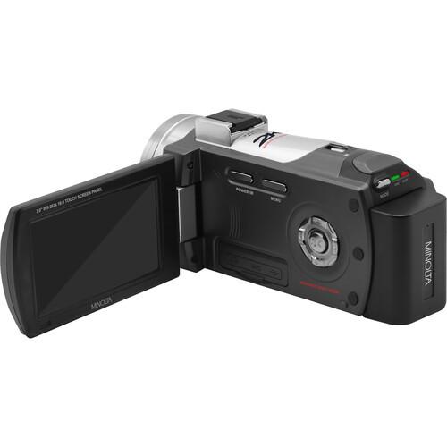 Minolta MN2K50NV 2.7K Quad HD / 48 MP IR Night Vision Camcorder (Black) - Open Box