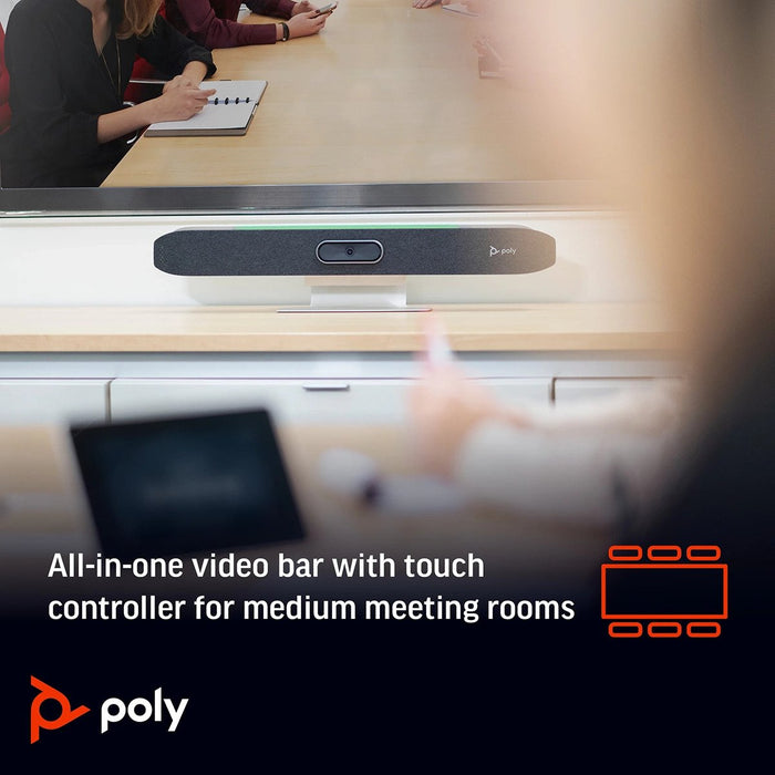 Poly Studio X50 All-In-One Video Bar with Touch Control TC8