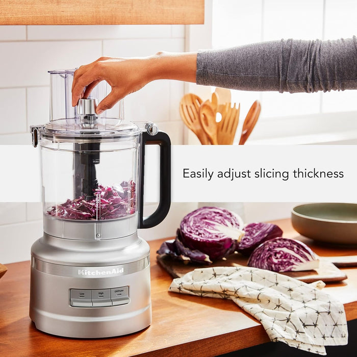 KitchenAid 13-Cup All In One Food Processor, Contour Silver