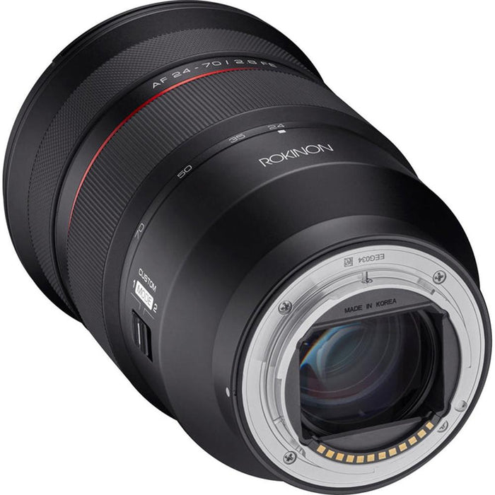 Rokinon 24-70mm F2.8 AF Lens for Full Frame Sony E-Mount Mirrorless Cameras - Open Box