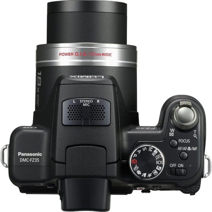Panasonic Lumix DMC-FZ35K 12.1 Megapixel 18x Zoom Digital Camera - Open Box