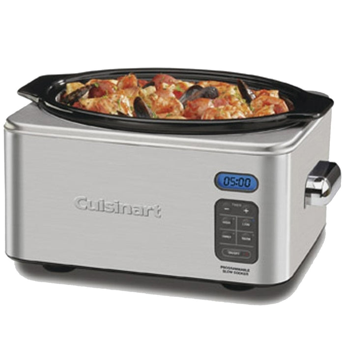 Cuisinart PSC-625 Stainless Steel 6-1/2-Quart Programmable Slow Cooker Factory Refurbished