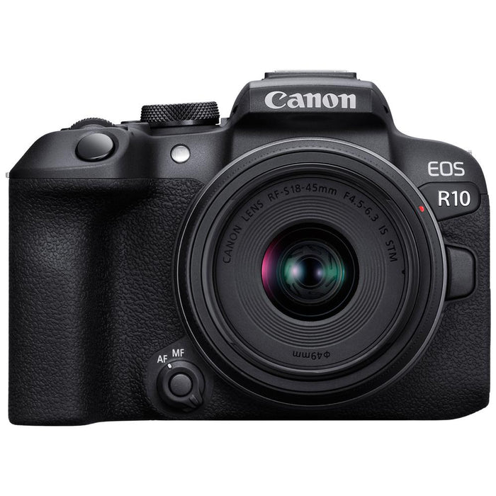 Canon EOS R10 Camera w/ 18-45mm Lens Content Creator Kit + 1TB Portable SSD Bundle