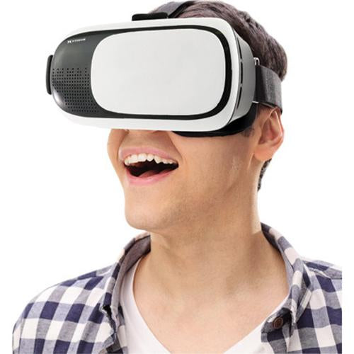 Deco Essentials VR Viewer for 3.5" - 6" Android & iPhones with Audio Ports (DGVR100BK), Open Box