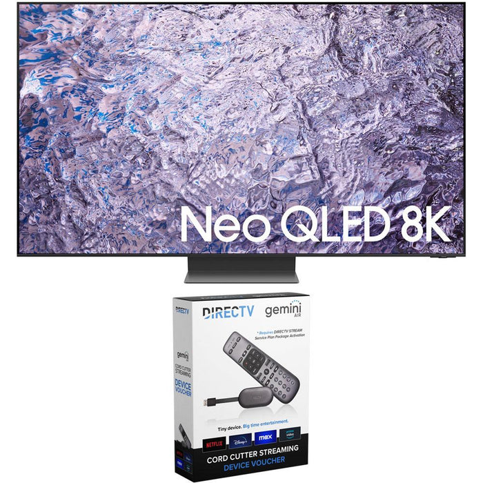 Samsung QN85QN800C 85" Neo QLED 8K Smart TV (2023) with Redeemable DIRECTV Gemini Air