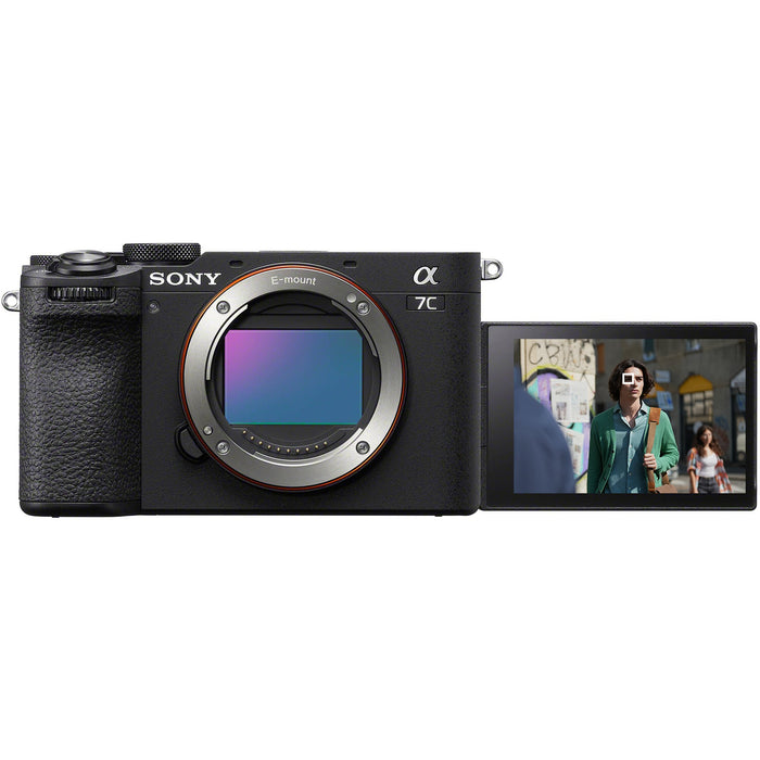 Sony a7C II Full Frame Mirrorless Camera Body Black + 50mm F1.8 Lens Kit Bundle